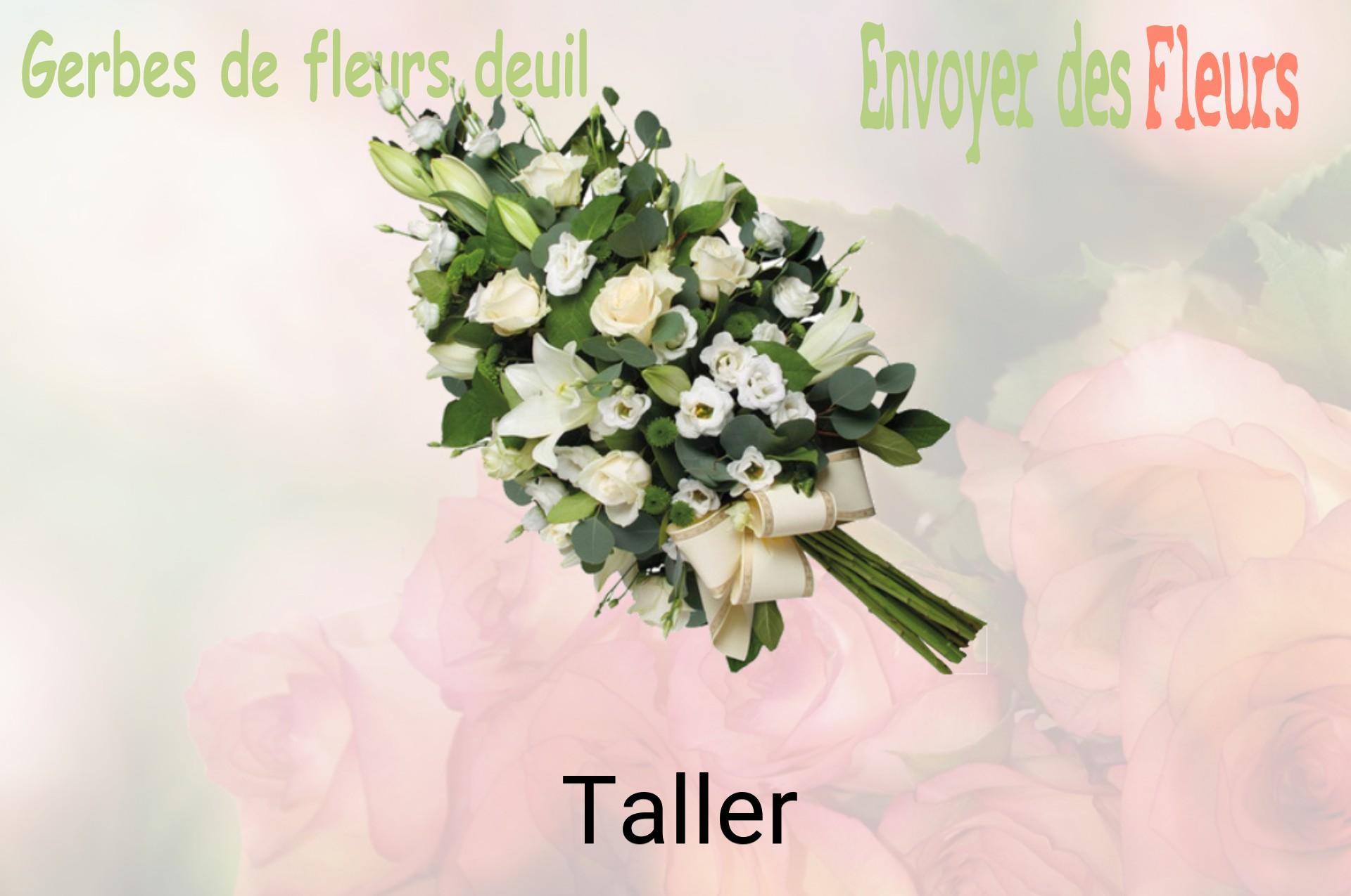 Gerbe de fleurs de deuil livrée à Taller